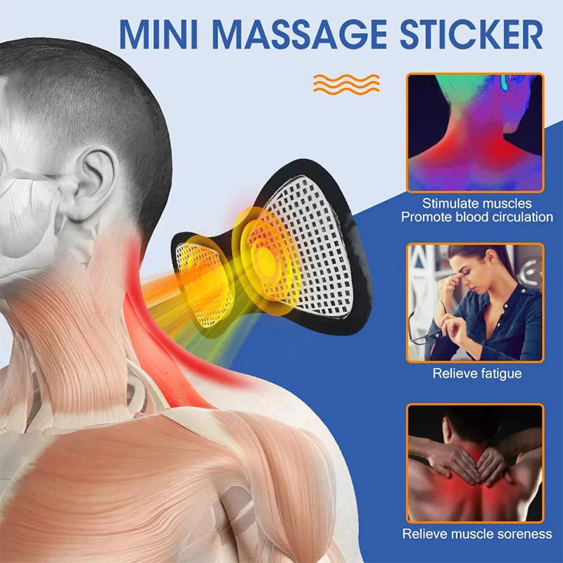 EMS Mini Full Body Massager – Portable Pulse Neck & Back Pain Relief for Men & Women