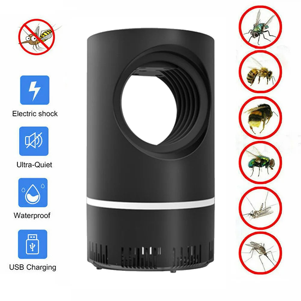 Intelligent USB Mosquito Killer Lamp – Silent Electric Bug Zapper for Home & Office
