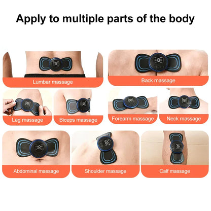 EMS Mini Full Body Massager – Portable Pulse Neck & Back Pain Relief for Men & Women