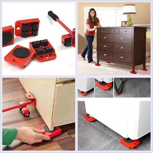 Furniture Moving Tool Set with Lifter and 4 Sliders