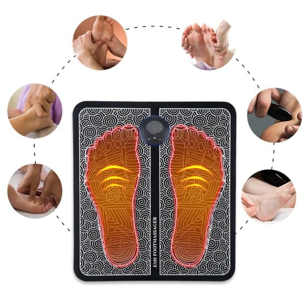 Electric EMS Foot Massager Mat – Foldable Foot Massage Pad for Pain Relief & Blood Circulation