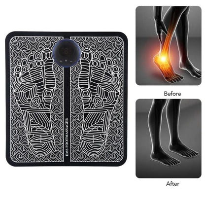 Electric EMS Foot Massager Mat – Foldable Foot Massage Pad for Pain Relief & Blood Circulation