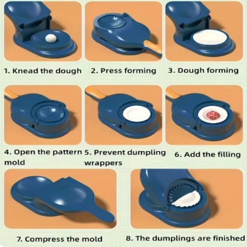 2 in 1 Dumpling & Samosa Maker – Easy Kitchen Tool for Homemade Snacks