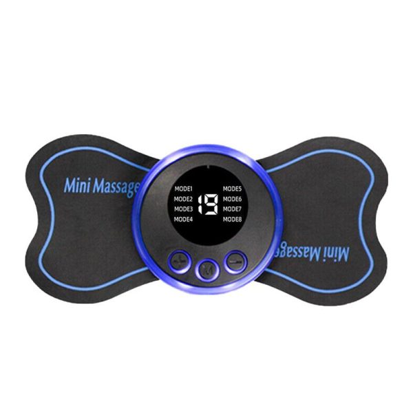 Pack of 2 EMS Butterfly Neck Massager & Foot Massager Pad – Portable, Rechargeable & Circulation Booster