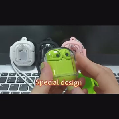 Air31 Wireless Earbuds – Transparent Crystal Design with ENC Noise Cancellation & Silicone Pouch (Random Color)