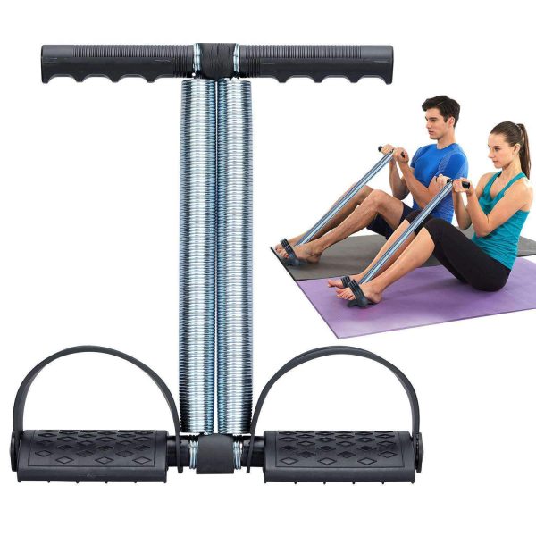 Tummy trimmer double spring fitness equipment for abs and belly fat workout